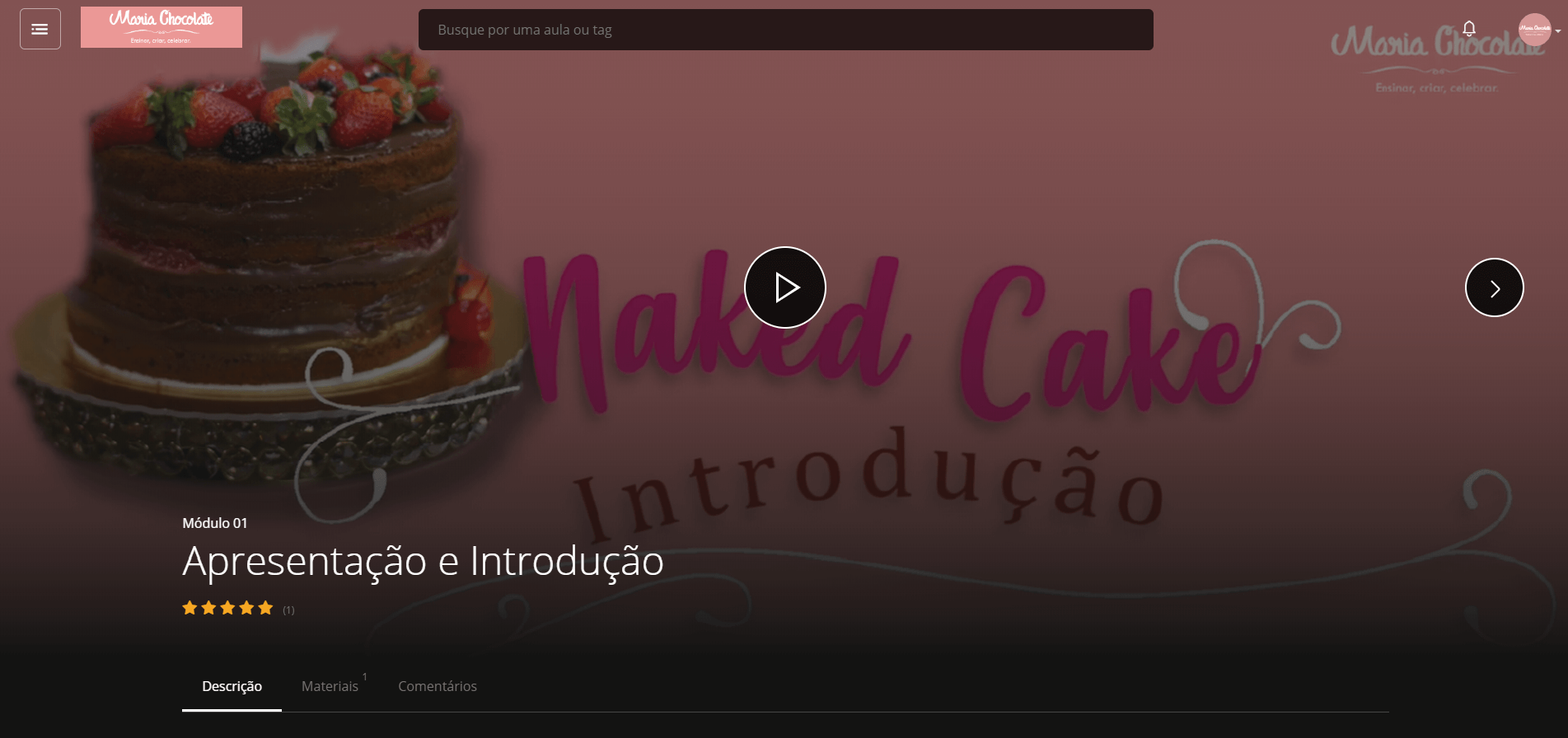 Curso Online Naked Cake De Chocolate Maria Chocolate Cursos De Confeitaria Artigos E