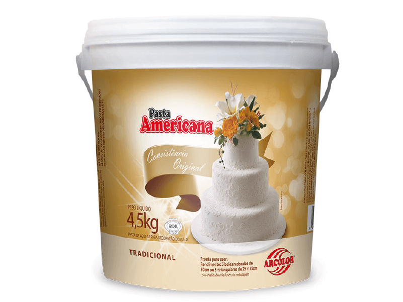 Pasta Americana 4,5kg Branca Arcolor